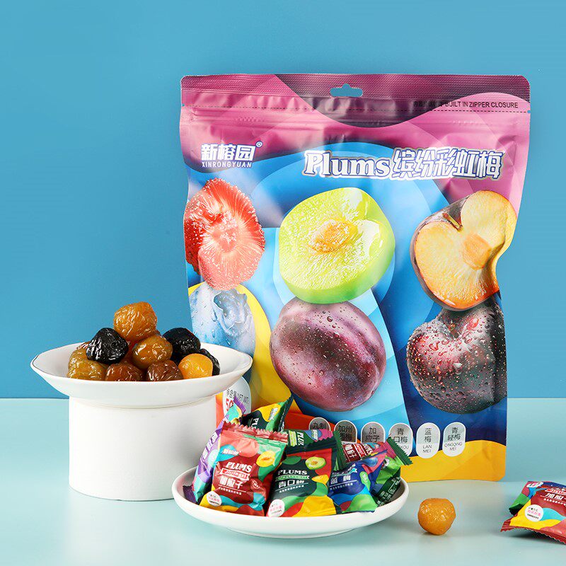 缤纷彩虹梅加州西梅青梅乌梅蜜饯酸甜梅子干500g果干加应子