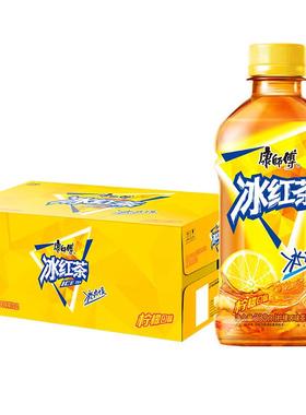 康师傅冰红茶柠檬味红茶饮料饮品500ml*15瓶整箱装330ml/1L大瓶yb