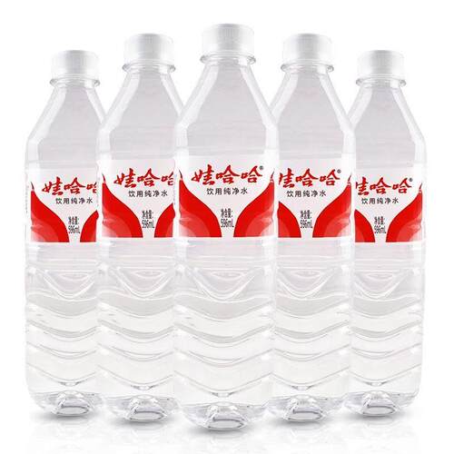 娃哈哈纯净水596ml*24瓶6瓶饮用水整件装哇哈哈非矿泉水会议商务