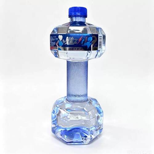 魅之力饮用天然水哑铃型水瓶