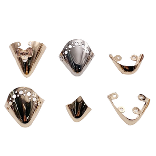 高跟鞋尖头保护套防踢耐磨金银枪色金属装饰鞋头配饰修复皮鞋配件