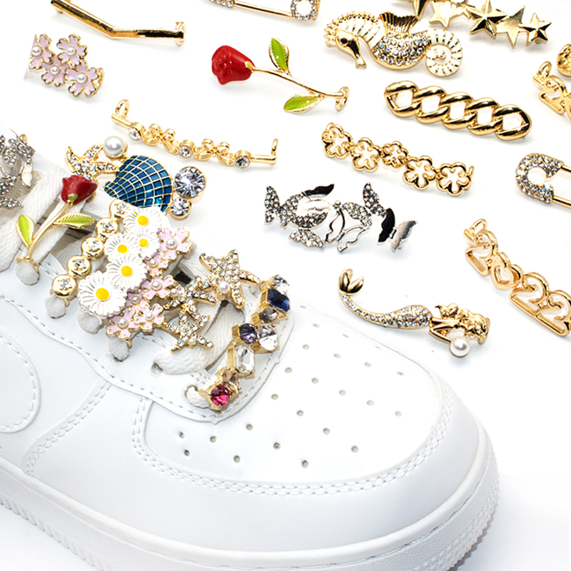 鞋面装饰品甜美可爱复古小清新