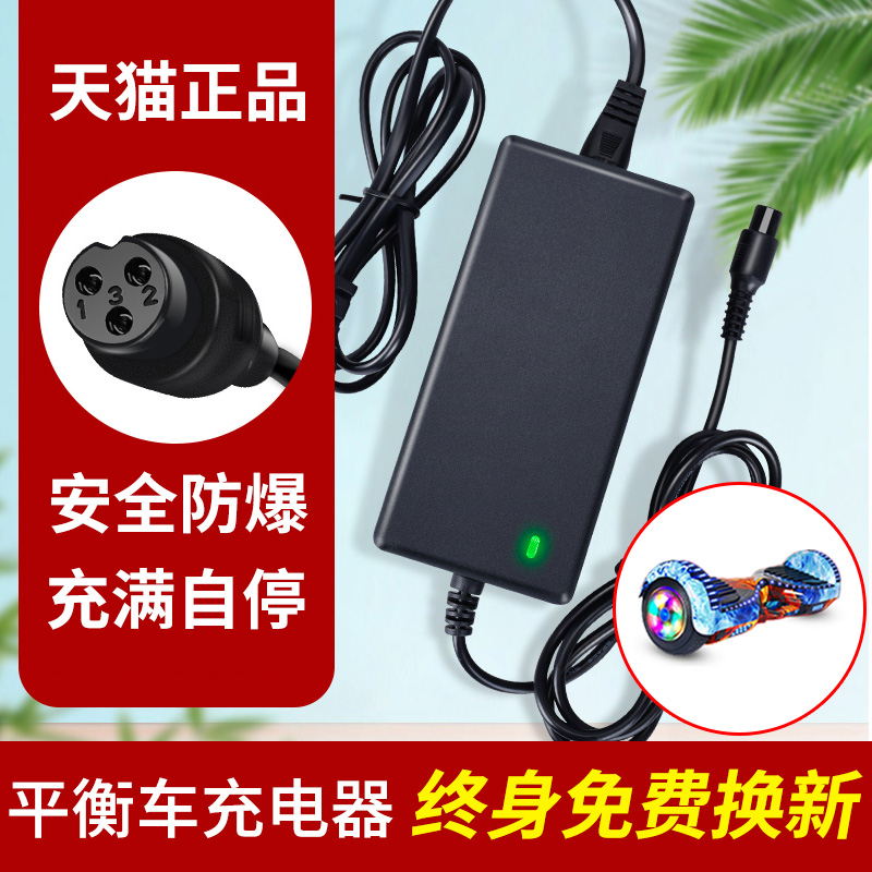 平衡车充电器三孔头通用