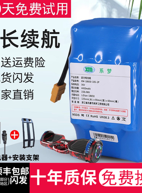 平衡车电池36v通用42V锂电领奥阿尔郎系梦左拉电动平行车专用电瓶