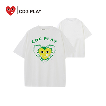 CDG PLAY专柜同款短袖T恤女2024夏季新款打底衫时尚休闲上衣男