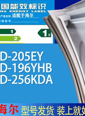适用海尔冰箱BCD-205EY 196YHB 256KDA门密封条胶条吸力磁条圈