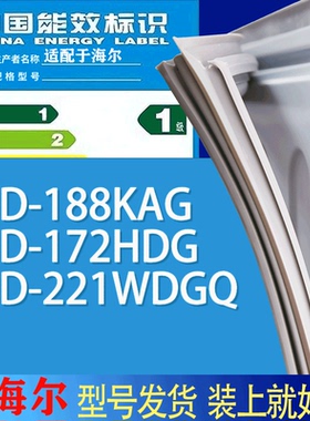 适用海尔冰箱BCD-188KAG 172HDG 221WDGQ门密封条胶条吸力磁条圈