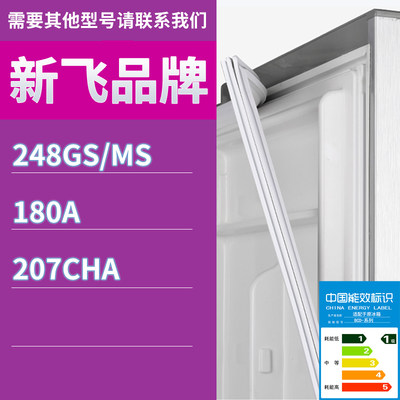 适用新飞冰箱BCD-248GS/MS 180A 207CHA门密封条胶条磁性密封圈