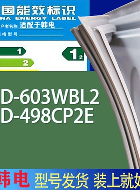 适用韩电冰箱BCD-603WBL2 498CP2E门密封条胶条吸力磁条圈