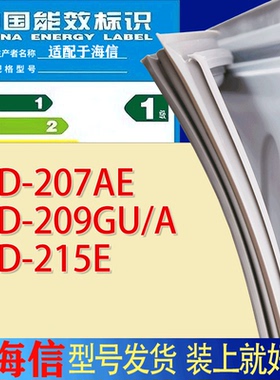 适用海信冰箱BCD-207AE 209GU/A 215E门密封条胶条吸力磁条