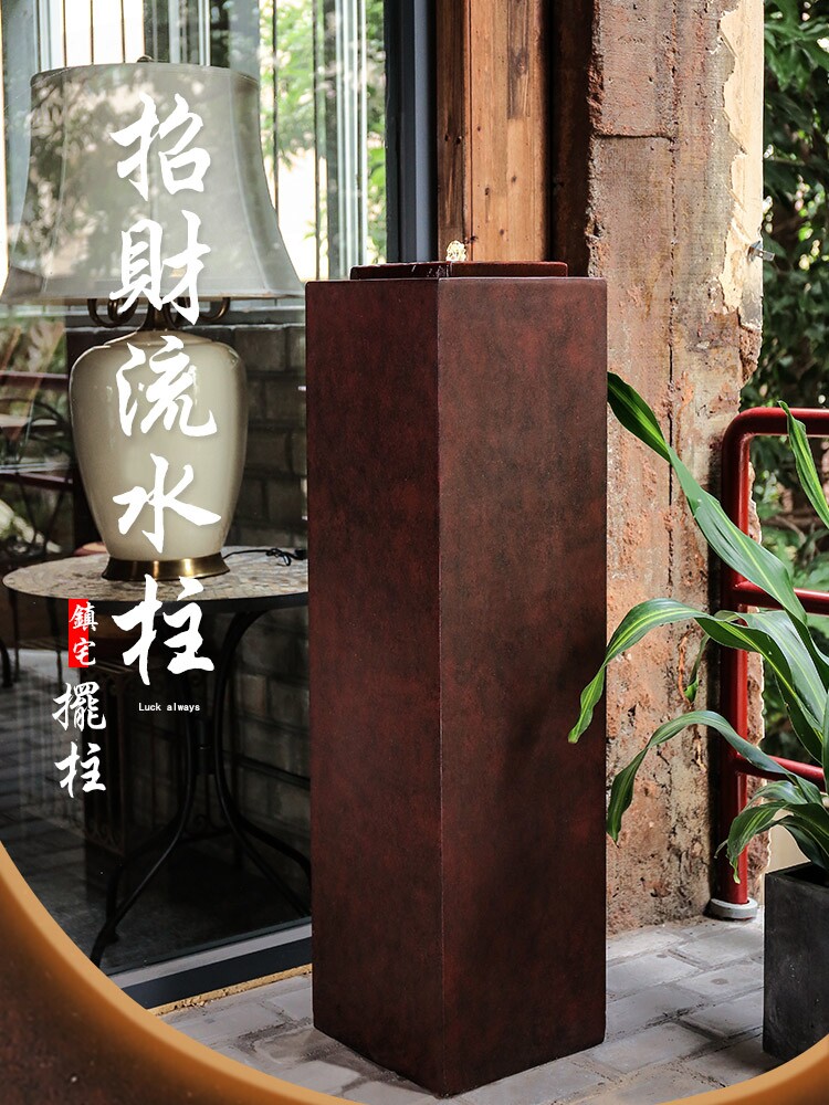 简约现代流水喷泉装饰办公室客厅入口装饰室外循环水庭院景观