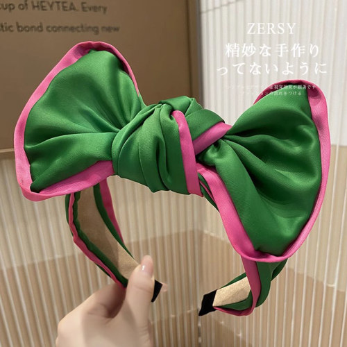 Zersy发箍布艺复古蝴蝶结头饰
