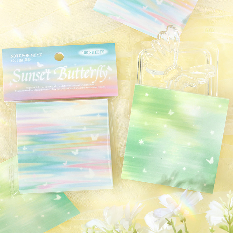100张便签蝶影幻梦系列梦幻清新