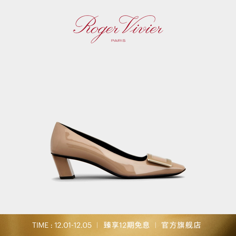 RogerVivier女鞋金属扣粗跟
