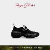 Viv Run饰扣织物厚底增高休闲鞋 Vivier RV女鞋 新年礼物 Roger