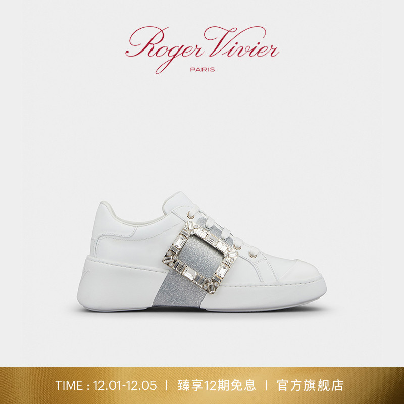 RV复古钻扣女鞋休闲鞋