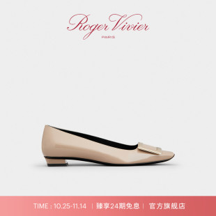 Vivier Roger RV女鞋 Belle 低跟鞋 Vivier方扣单鞋 24期免息