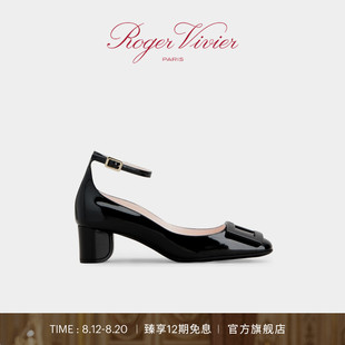 RV女鞋 Vivier 七夕礼物 漆皮扣带高跟鞋 Roger