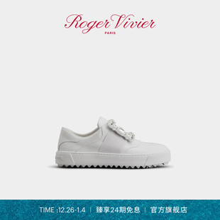 Vivier Roger RV女鞋 Very 小白鞋 Vivier饰扣休闲鞋 24期免息