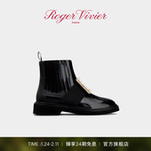 Viv Rangers饰扣切尔西靴短靴 Vivier RV女鞋 新年礼物 Roger