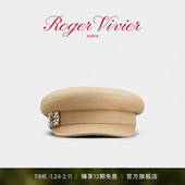 新年礼物 Roger Vivier RV配饰Broche Vivier饰扣牛仔布水手帽