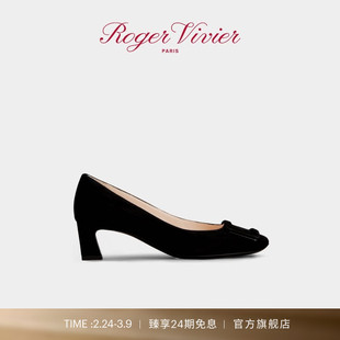 【礼物】Roger Vivier/2025秋冬RV女鞋Trompette喇叭跟高跟鞋