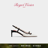 Viv Canard后袢带中古风高跟鞋 Vivier RV女鞋 新年礼物 Roger