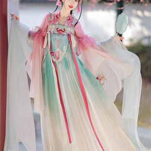 云间锦衣唐制齐胸裙破烂袖衫刺绣汉服女日常仙气春夏女款