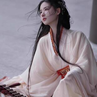 衫 战国袍汉服女2025新款 仙气清冷大袖 马山楚墓复原款 直裾襦裙 古装