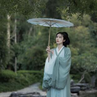 古风古装 流仙裙新款 飘逸广袖 魏晋风汉服交领清冷系直裾女款