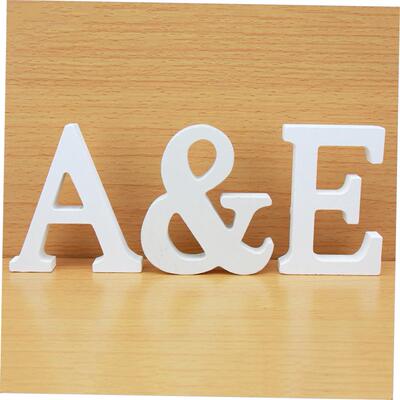 [8 CM Letras Decorativas Grandes White Wooden Letters Home De]