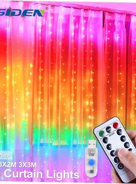 Curtain LED String Lights Fairy Christmas Decoration With Re