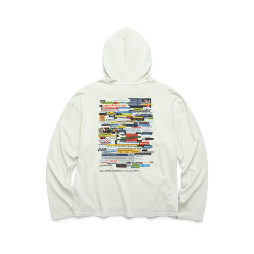 ESOTERIC THING 互联网档案连帽长袖T恤 HOODED LONG SLEEVE