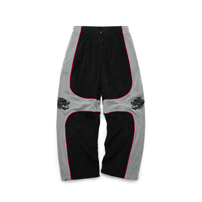 ESOTERIC喜行乐龙纹刺绣抓绒卫裤DRAGON EMBLEM FLEECE PANTS