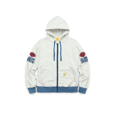 ESOTERIC 喜行乐烫钻拉链连帽卫衣 RHINESTONE ZIP-UP HOODIE