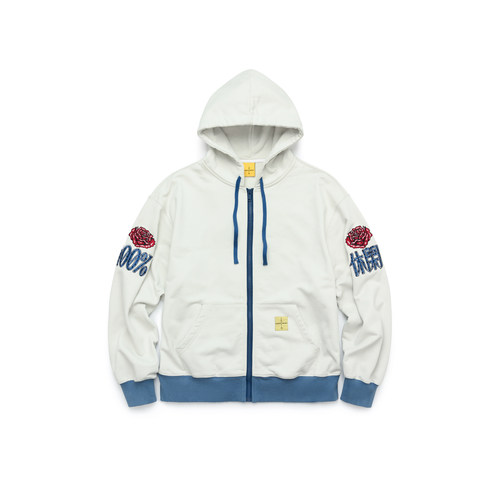 ESOTERIC 喜行乐烫钻拉链连帽卫衣 RHINESTONE ZIP-UP HOODIE