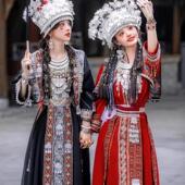 出租苗疆少女民族风苗族土家族服饰舞蹈表演服装 租赁 少数民族服装