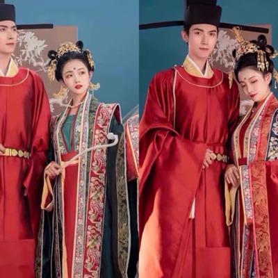 出租重工仪式走秀款全套婚服宋制