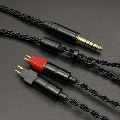 4.4平衡适用森海hd650 hd660s hd600 hd580 hd25耳机升级线单晶铜