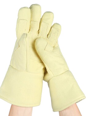 CASTONG卡司顿500度耐高温手套 防烫五指隔热工业烤箱棉ABY-5T-34