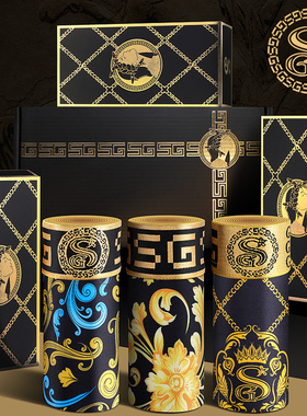 男士冰丝内裤温感磁石抗菌裆男平角裤夏季薄款透气四角裤头礼盒装