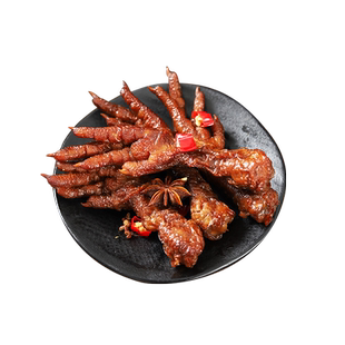 零食网红虎皮凤爪商用熟食广式五香卤味批发整箱鸡爪半成品大包装