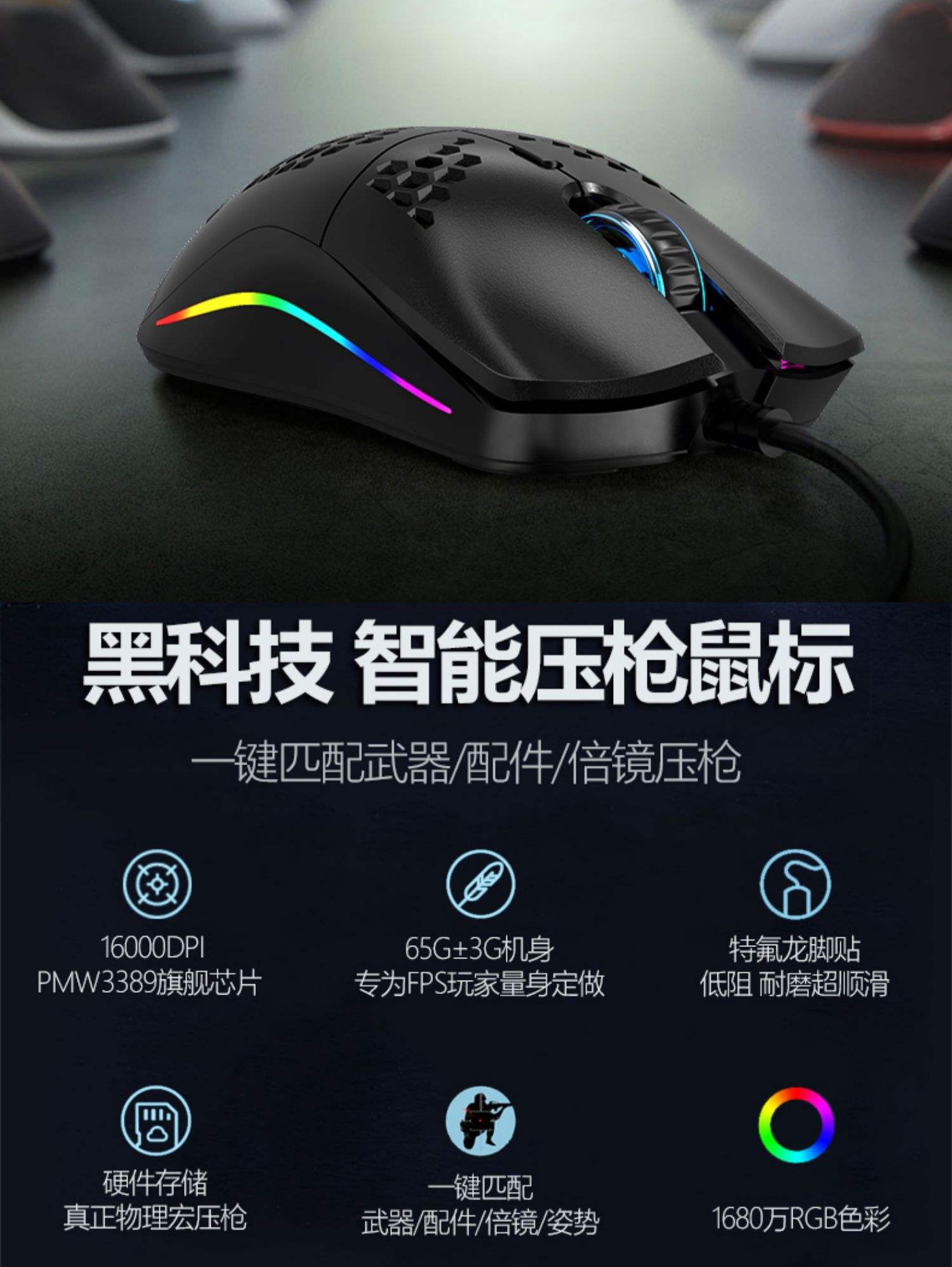 有线鼠标环翰百货3号店绝地求生物理压抢宏无视csgo 适用于流火专业级轻量化宏鼠标塔可夫电脑硬件北京地区家居宝