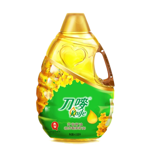 刀唛芥花籽油4.68L低芥酸植物食用油家用调味炒菜压榨菜籽油knife
