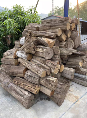缅甸柚木干透料原木料材柚木风化老料干料长70~200做老船木工艺品