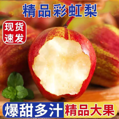 陕西彩虹梨酥梨脆甜红皮薄皮
