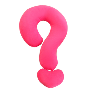 创意问号抱枕办公室午睡u枕沙发客厅靠垫颈枕车载护脖子靠枕女生