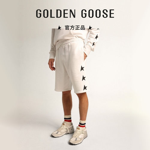 GoldenGoose男装棉质五分裤短裤