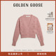 2024新款 Goose 女式 Golden 针织衫 粉色短款