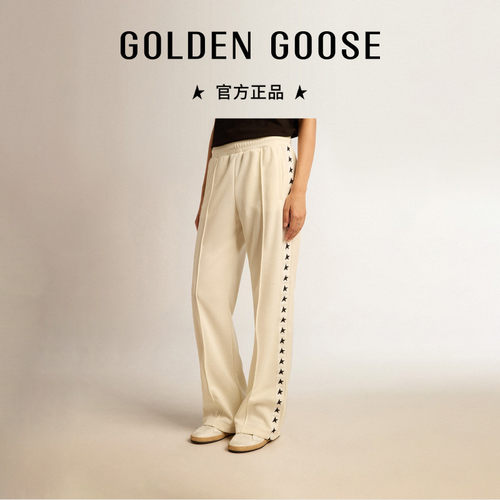 GoldenGoose星星直筒阔腿休闲裤
